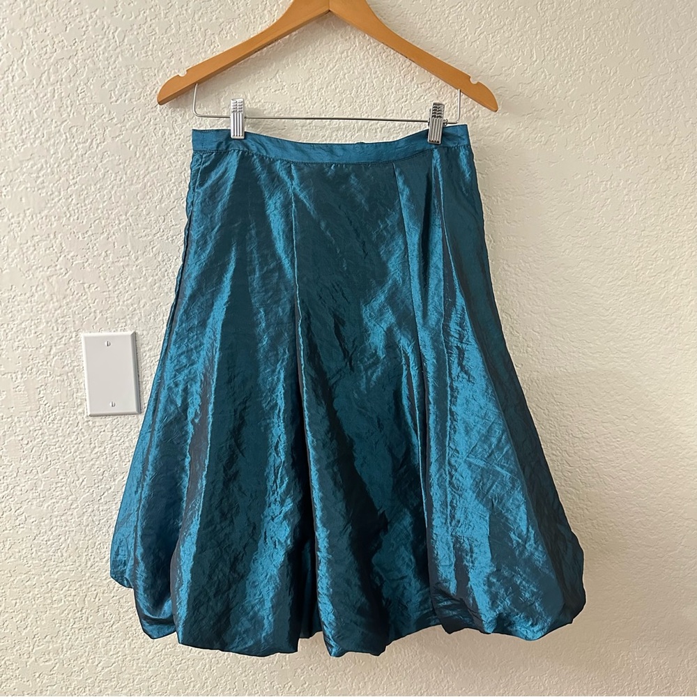 cordelia Lace up Bubble Skirt Cobalt